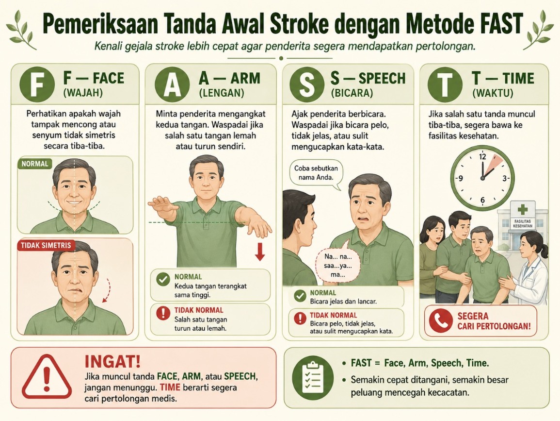 Poster Pemeriksaan Tanda Awal Stroke (FAST)